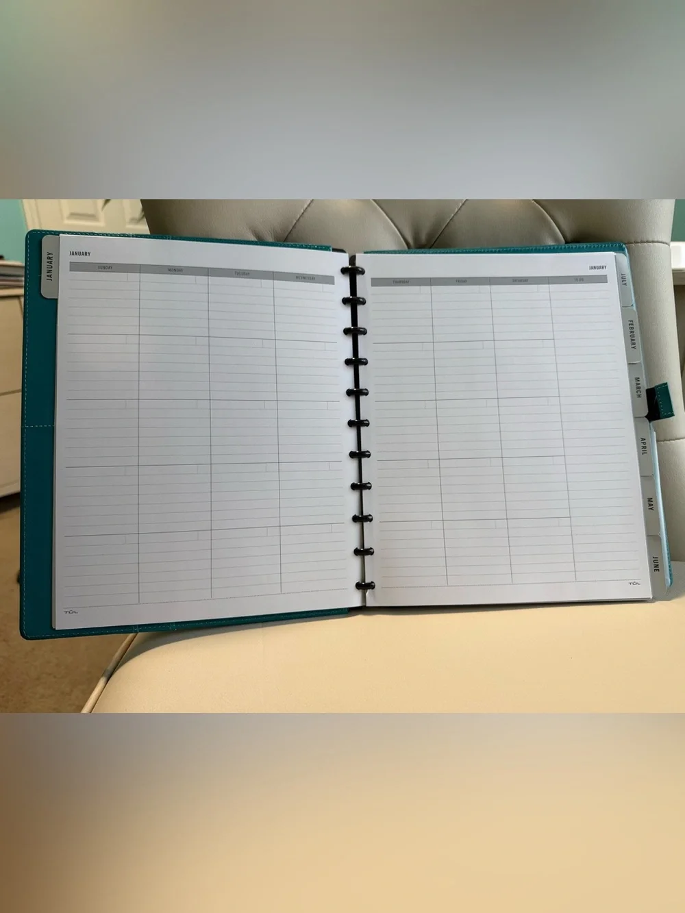 TUL Undated Teal Planner **NEW Without Tags**